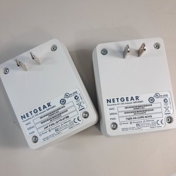 Netgear AV 200 Powerline Ethernet Network Adapter XAV2001 SET 2 AV200 - Picture 4 of 6